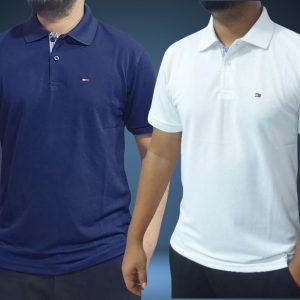 Tommy polo - White & Navy