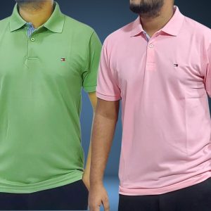 Tommy polo - Pink & Lime